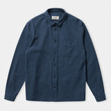 SIMON shirt eco flannel ocean blue
