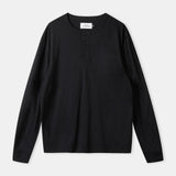 ALLAN henley eco merino black