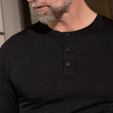 ALLAN henley eco merino black