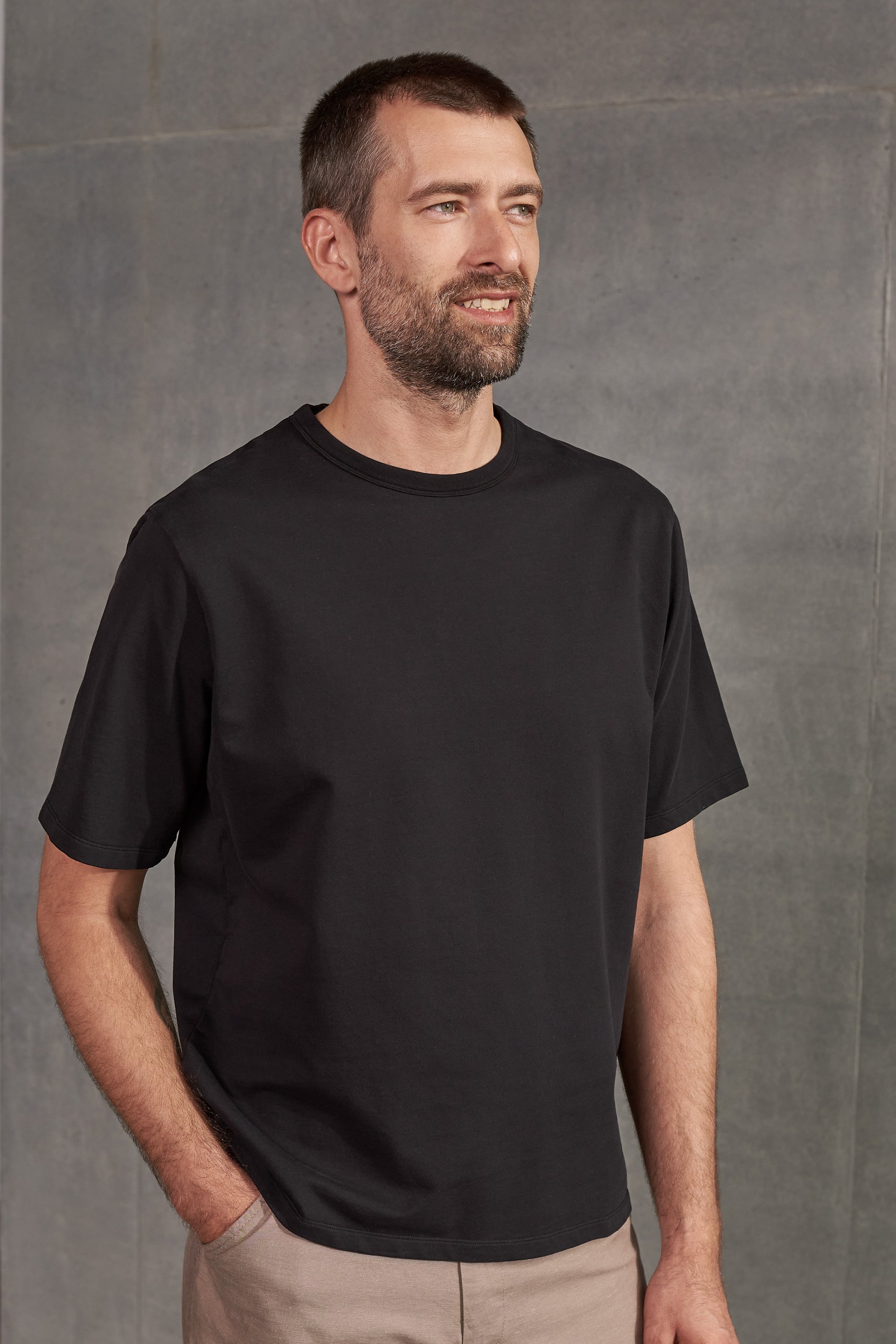 ANTON t-shirt eco cotton black