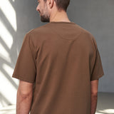 ANTON t-shirt eco cotton caramel