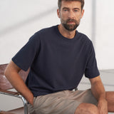 ANTON t-shirt eco grain jersey dark navy