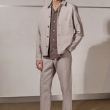 ASIR jacket eco canvas 230g cold brown