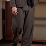 CARLO trousers eco flannel mud