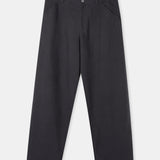 CARLO trousers eco flannel striped charcoal