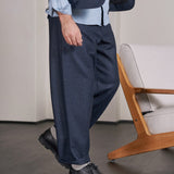 CARLO trousers lambswool blue