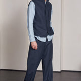 CARLO trousers lambswool blue