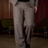 ELMAR/CARLO suit lambswool herringbone taupe
