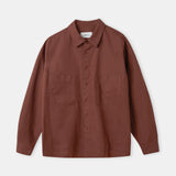 DARIO shirt eco crisp cotton marron