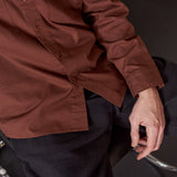 DARIO shirt eco crisp cotton marron