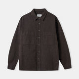 DARIO shirt eco flannel striped brown