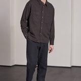 DARIO shirt eco flannel striped brown