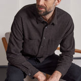 DARIO shirt eco flannel striped brown