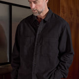 DARIO shirt eco flannel striped charcoal