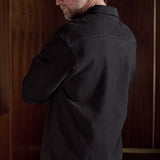 DARIO shirt eco flannel striped charcoal