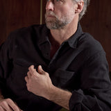 DARIO shirt eco flannel striped charcoal