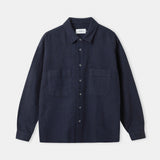 DARIO shirt eco flannel striped navy