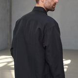 DARIO shirt linen black