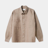 DARIO shirt linen walnut