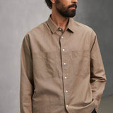 DARIO shirt linen walnut