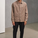 DARIO shirt linen walnut