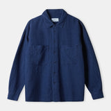 DARIO shirt structured indigo mid blue