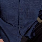 DARIO shirt structured indigo mid blue