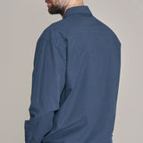 DARIO shirt tencel linen cold navy