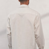 DARIO shirt tencel linen stone grey