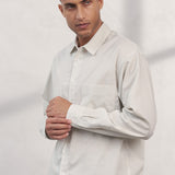 DARIO shirt tencel linen stone grey