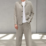 ELMAR blazer eco canvas 230g dusty olive