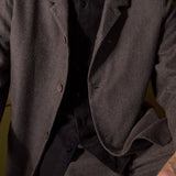 ELMAR/CARLO suit eco flannel mud