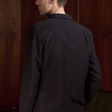 ELMAR blazer eco flannel striped charcoal