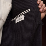 ELMAR blazer eco flannel striped charcoal