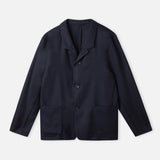 ELMAR blazer eco grid wool navy