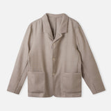 ELMAR blazer eco grid wool stone beige
