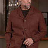 ELMAR blazer lambswool herringbone brick