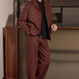 ELMAR blazer lambswool herringbone brick