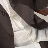 ELMAR blazer linen coffee