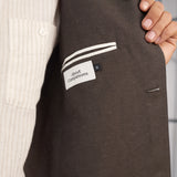 ELMAR blazer linen coffee