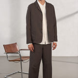 ELMAR blazer linen coffee