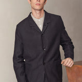 ELMAR blazer winter linen black