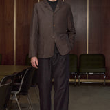 ELMAR blazer winter linen coffee