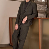 ENVER blazer eco flannel black olive