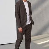 ENVER blazer linen coffee