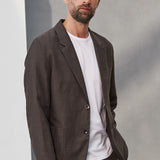 ENVER blazer linen coffee