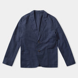 ENVER/JOSTHA suit linen cold navy