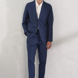 ENVER/JOSTHA suit linen navy