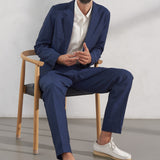 ENVER blazer linen navy