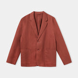 ENVER blazer linen rust